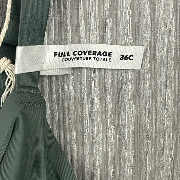 Aerie SMOOTHEZ Mesh Unlined Bra in Royal Palm 36C NWT - Picture 9 of 10